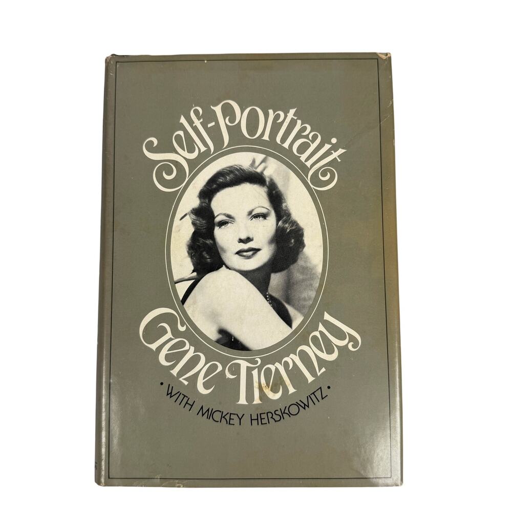 Self Portrait Gene Tierney with Mickey Herskowitz Hardcover Book Club Ed 1978